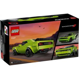 Lego Speed Champions Coche Deportivo Dodge Challenger SRT Hellcat - Kit de Construcción Réplica Detallada para Niños +9 Años