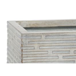 DKD Home Decor Jardinera para Terraza y Jardín Beige de Magnesia y Fibra de Vidrio - Set de 3, 74.5 An x 37.5 L x 37.5 Al cm