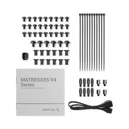 Deepcool MATREXX 55 Mesh V4 C Midi Tower Schwarz Negro ATX, Micro ATX, Mini-ITX para Juego con Ventana Lateral y Panel de Vidrio Templado