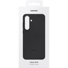 Samsung Funda Kindsuit para Galaxy S25 FE, Funda Blanda, Polipiel y Silicona, Protección Antiamarilleamiento, Negro