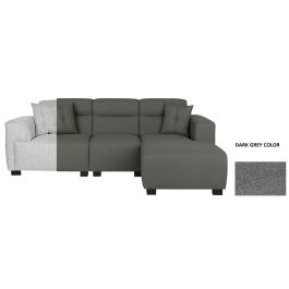 DKD Home Decor Sofá Modular de Poliéster y Madera Gris Oscuro 170 x 82 x 231 cm Precio: 1061.58999947. SKU: B1E2LR93LM