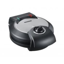 Severin WA2103 Plancha gofres 5 corazones, antiadherente, termostato, 1300W, negro/acero inoxidable, ahorra espacio