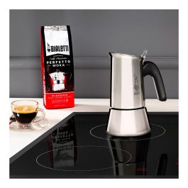 Bialetti NEW VENUS 4TZ Induction Cafetera italiana 4 tazas 0.2L Plata Acero Inoxidable Apta Inducción