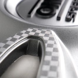 Omp OMPS07011623 Tapacubos Magnum Juego de 4 Unidades para Llantas de 16 Pulgadas Color Plata-Carbono