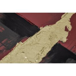 DKD Home Decor Cuadro Moderno Rojo y Negro 123 x 83 x 4 cm (2 Unidades) de Lienzo y PS