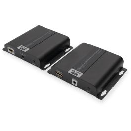 Digitus Extensor HDMI 4K PoE por CAT/IP (Set) para 120m. Transmisor y receptor de señales AV. Negro