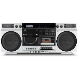 Medion P66538 Retro-Boombox blanco 20W Precio: 235.49999979. SKU: B1E343TWGE
