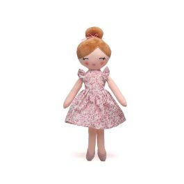 KioKids Muñeca de Trapo Multicolor con Vestido Floral para Bebés +10 Meses, Suave y Ligera, Poliéster