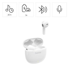 Auriculares Inalámbricos con Estuche de Carga Hama 00221774 Blanco