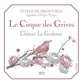 Château La Gordonne Le Cirque des Grives 2022 Côtes de Provence - Vino rosado de Provenza - Orgánico