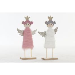 DKD Home Decor Decoración Navidad Fantasía Pack 6 Figuras Surtidas Ángel y Corazón de Madera Blanco Rosa - Alto 26.5 cm Precio: 9.06048. SKU: B1C5RD7DGS