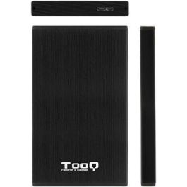 Tooq TQE-2527B Caja Externa para Disco Duro 2.5" USB 3.1 Gen 1 5Gbps UASP, compatible HDD/SSD SATA III 4TB, Aluminio Negro