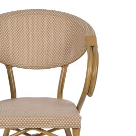 Silla Beige Aluminio-Textileno Exterior 57 X 58,50 X 82 cm