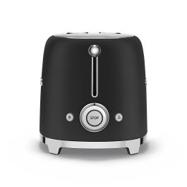 Smeg TSF01BLMEU Tostadora Negro, Acero inoxidable, 950W