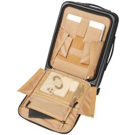 Rivacase 8181 Clark ECO Maleta de Cabina Rígida Negra 28L con 4 Ruedas y Cerradura TSA de 3 Dígitos, Aluminio/PC Reciclado