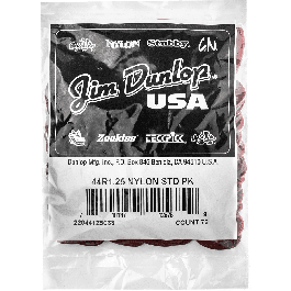 DUNLOP Pack 72 Púas Nylon / Standard - 1,25 Mm