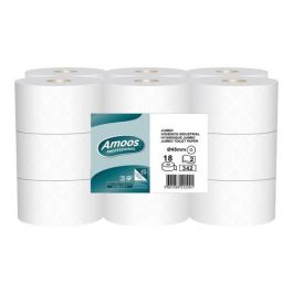 Papel Higienico Amoos Professional Jumbo 2 Capas 342 Servicios 120 Metros Blanco (Set de 18) Precio: 29.49999965. SKU: B167LXZPTN