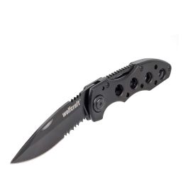 Wolfcraft Navaja plegable para ocio, hoja de metal con revestimiento de aluminio, cuchilla 75 mm, negro, 4289000 Precio: 12.89000053. SKU: S7910352