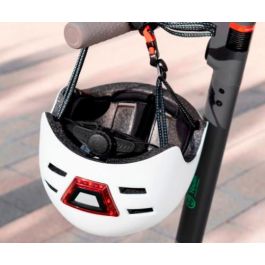 Youin Casco para Bicicleta Eléctrica o Patinete con LED Frontal y Trasero, Blanco, Talla M - MA1011M