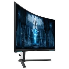 Samsung LS32BG850NPX Monitor Gaming 32 Pulgadas, 4K UHD, Mini-LED, Quantum HDR 2000, 240Hz, 1ms, Curvo 1000R, Freesync Premium Pro, G-Sync Compatible, Blanco