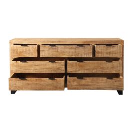 Cajonera Alpino DKD Home Decor Marron Negro 45 x 91 x 180 cm Cajonera Alpino DKD Home Decor Marron Negro 45 x 91 x 180 cm