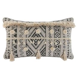 Cojin Boho DKD Home Decor Blanco Roto Negro 8 x 30 x 50 cm Precio: 11.49999972. SKU: B1GGRP6LNA
