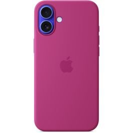 Apple Funda iPhone 16 Plus MagSafe de Silicona - Fucsia con Protección contra Caídas y Resistente a Rayones