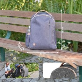 Babymoov Mochila Cambiador Le Pyla Smokey | 17L | Con Bolsillo Isotérmico, Cambiador Impermeable y Pinzas Cochecito Babymoov Mochila Cambiador Le Pyla Smokey | 17L | Con Bolsillo Isotérmico, Cambiador Impermeable y Pinzas Cochecito