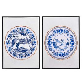 Cuadro Plato Marco Negro Brillante Surtidos Giftdecor 50X70CM (2 Unidades) Precio: 37.50000056. SKU: B1H7YC6ZL7