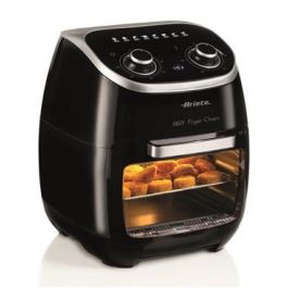 Ariete Freidora de Aire + Horno Eléctrico con Parrilla Giratoria para Freír, Asar y Hornear