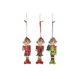 DKD Home Decor Colgante Navidad Tradicional Resina Rojo Verde Elfo 4 x 14 x 5 cm (3 Unidades) Precio: 13.78999974. SKU: B12FKCVZVM