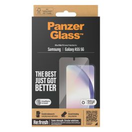 PanzerGlass Protector de Pantalla Samsung Galaxy A55 5G UWF Ultra-Wide Fit Vidrio Templado Resistente