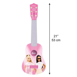 Lexibook LEXK200BB Mi Primera Barbie Guitarra 53cm
