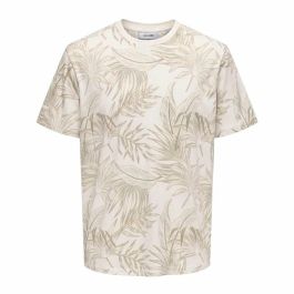 Camiseta de Manga Corta Hombre Only & Sons Onskash Reg Leaf Aop Beige Precio: 13.50000025. SKU: B1K5PRE4SF