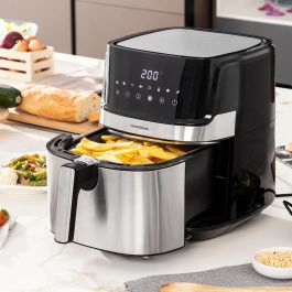 Freidora de Aire InnovaGoods Fryinn Pro 5500 Negro 1700 W 5,5 L Acero Inoxidable