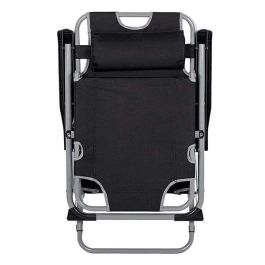 Tumbona reclinable con cojín poliester aktive 177x47x34/85 cm Tumbona reclinable con cojín poliester aktive 177x47x34/85 cm