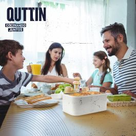 Quttin Panera de Metal Retro 30.5 x 20.7 x 15.1 cm para Almacenamiento de Pan (4 Unidades)