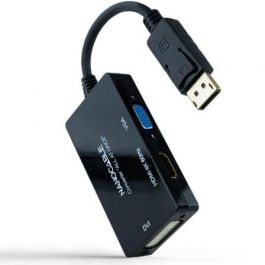Nanocable 10.16.3301-ALL Conversor DisplayPort Macho a HDMI, DVI, VGA Hembra; Soporta 4K 60Hz, 1080p; DP 1.2, HDCP 2.2; 20cm Negro Precio: 23.89000042. SKU: B19YXM496C