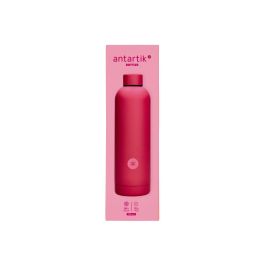 Botella Portaliquidos Antartik Isotermica Acero Inoxidable Libre De Bpa Color Fucsia 750 mL