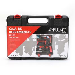 Fulmo Maletín herramientas de 13 piezas, incluye destornilladores, cúter, electrosonda y más Fulmo Maletín herramientas de 13 piezas, incluye destornilladores, cúter, electrosonda y más