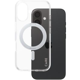 PanzerGlass CARE Funda Transparente con Soporte Plateado y MagSAFE para iPhone 16 Precio: 44.68999964. SKU: B1K8GFT9AC