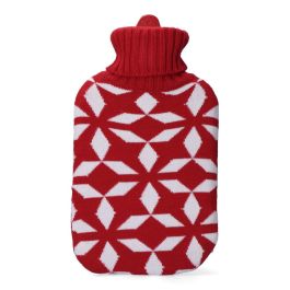 Edm Bolsa de agua caliente Simetrías roja 2 l con funda de lana