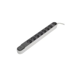 CHACON Bloque de descarga de sobretensión de salida múltiple con interruptor 8 enchufes 16A 1.5m gris CHACON Bloque de descarga de sobretensión de salida múltiple con interruptor 8 enchufes 16A 1.5m gris