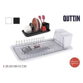 Escurreplatos con bandeja Quttin 35.5 x 18 x 10 cm (12 Unidades) Precio: 63.69000044. SKU: B14PA84R78