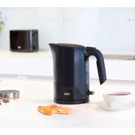Braun WK 3000 BK PurEase Hervidor de agua 1L, 2200W, Negro, Filtro antical, Indicador nivel de agua, Apagado automático
