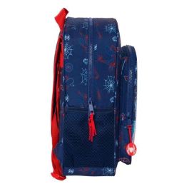 Mochila Escolar Spider-Man Neon Azul marino 32 X 38 X 12 cm