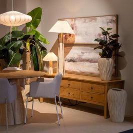 Lámpara Suelo Cerámica Iluminación 53 X 53 X 103 cm