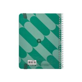 Agenda Espiral Antartik Pattern A6+ 2025 Semana Vista Color Verde Papel 80 gr