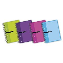 Enri Cuaderno Espiral Microperforado 140 Hojas A5+ 5x5mm 6 Taladros Tapas Extraduras Colores Surtidos (5 Unidades) (5 Unidades) Precio: 16.50000044. SKU: B1ES992LSY