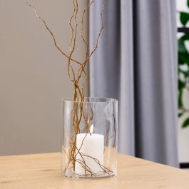 Day Jarrón Cilindro de Vidrio/Cristal Máquina, 15 cm Diámetro, 20 cm Altura